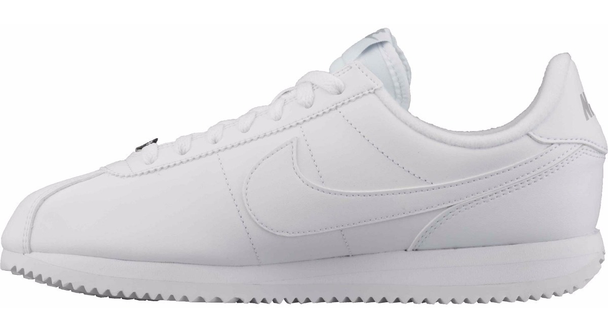 zapatillas nike hombre blancas cuero