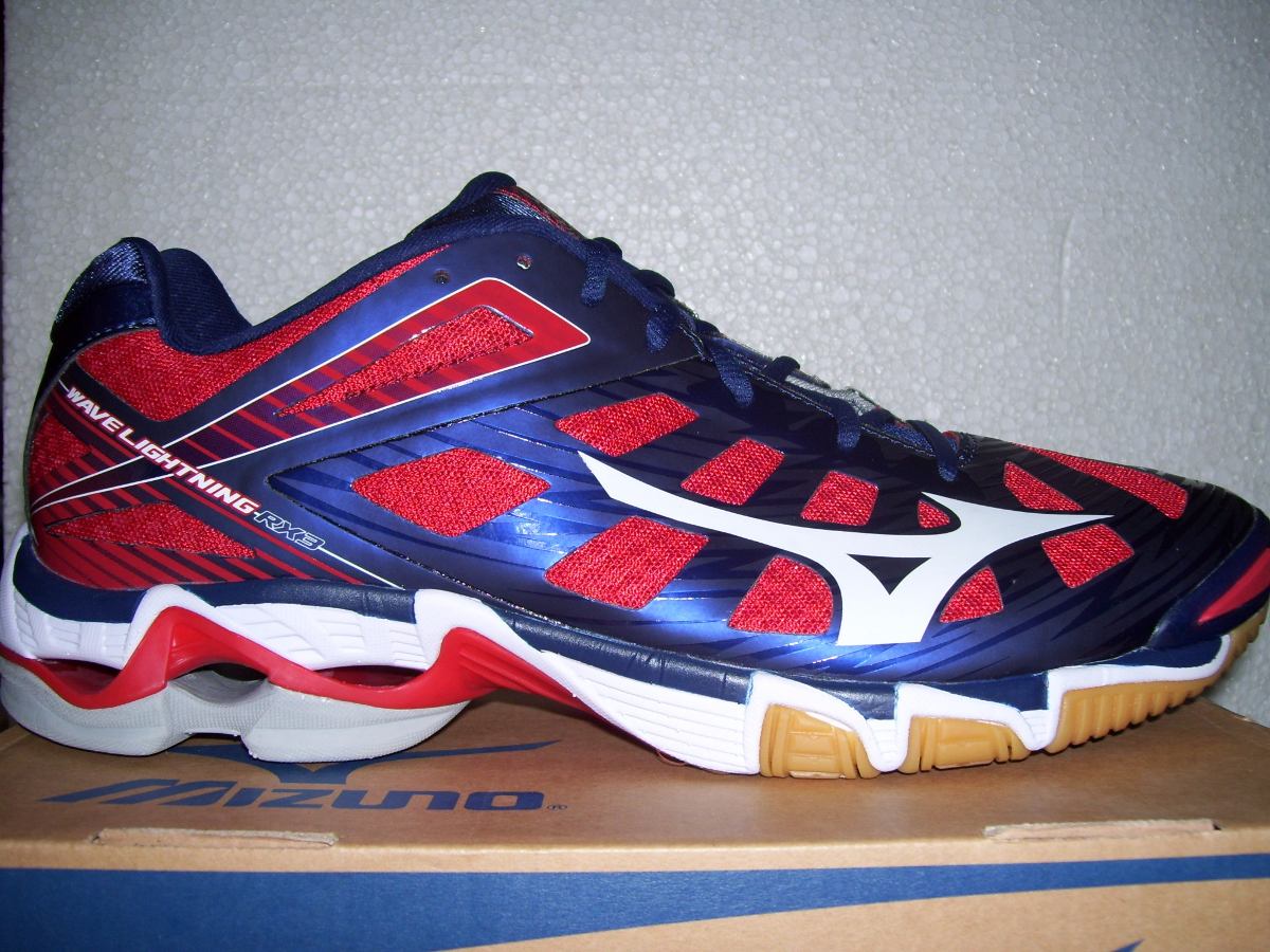 Mizuno Wave Lightning RX3 Men's Navy Red Volleyball Shoes 430169.5110 NEW 