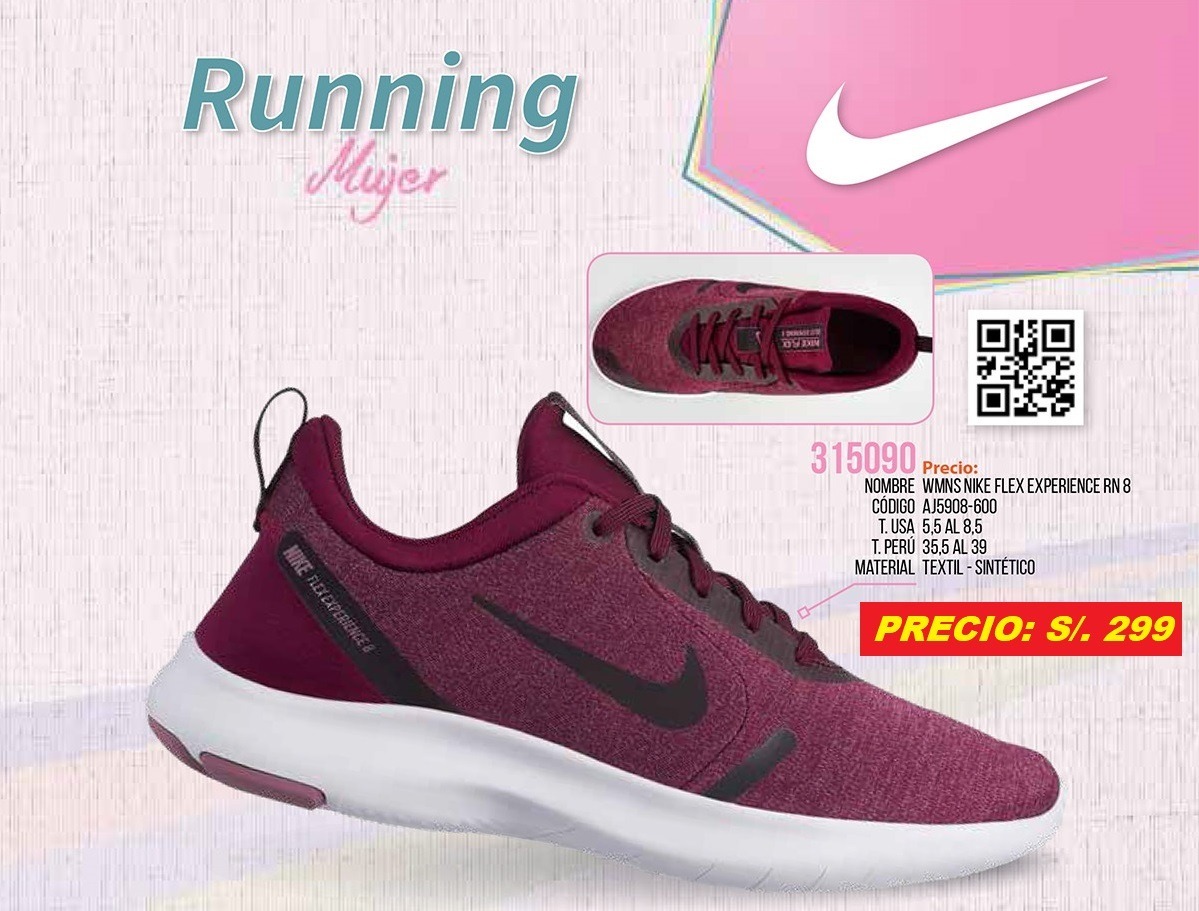 nike flex experience 8 mujer