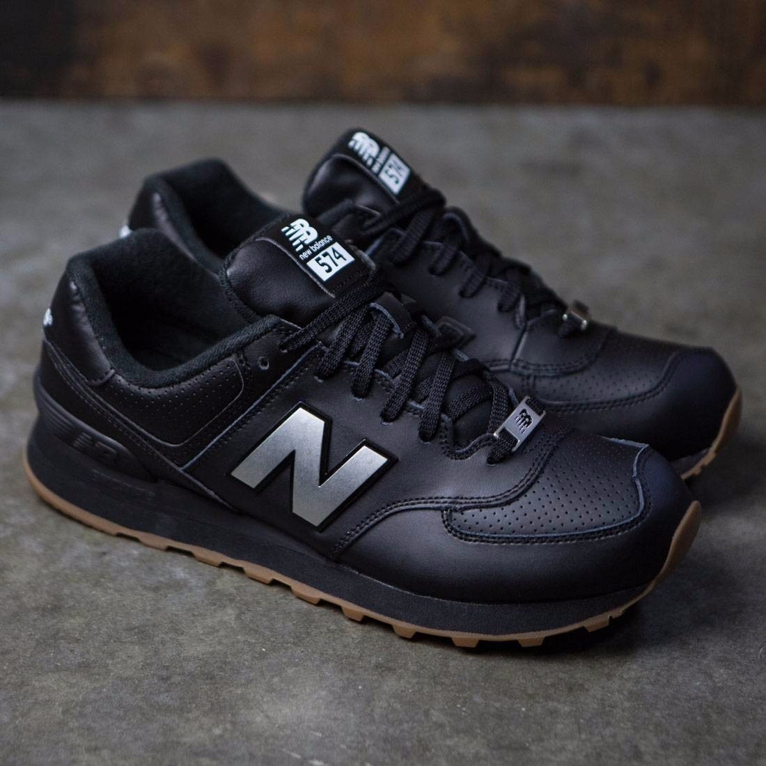 new balance 574 cuero negro