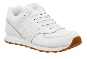 Zapatillas New Balance 574 De Mujer Cuero Blancas Original Zapatillas New Balance 574 De Mujer Cuero Blancas Original