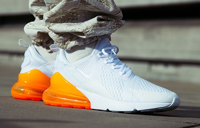 nike air 270 blanco con naranja