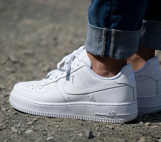 zapatillas nike hombre blancas cuero