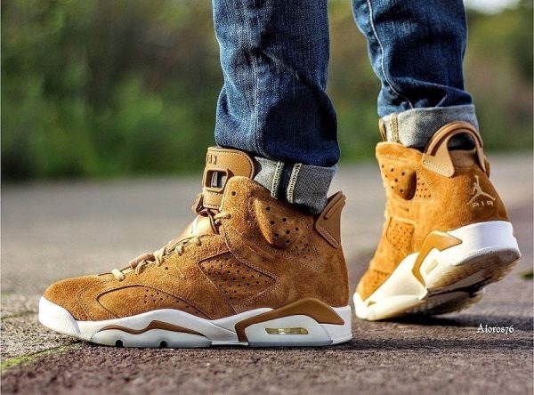 jordan retro 6 wheat