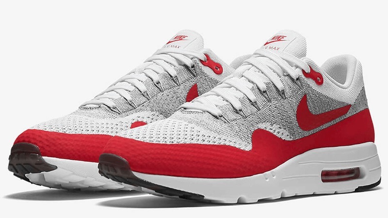Zapatillas Nike Air Max 1 Ultra Flyknit Rojo Blanco Plomo Zapatillas Nike Air Max 1 Ultra Flyknit Rojo Blanco Plomo