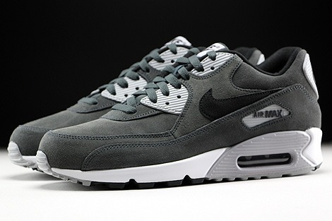 nike air max 90 leather tumbled grey