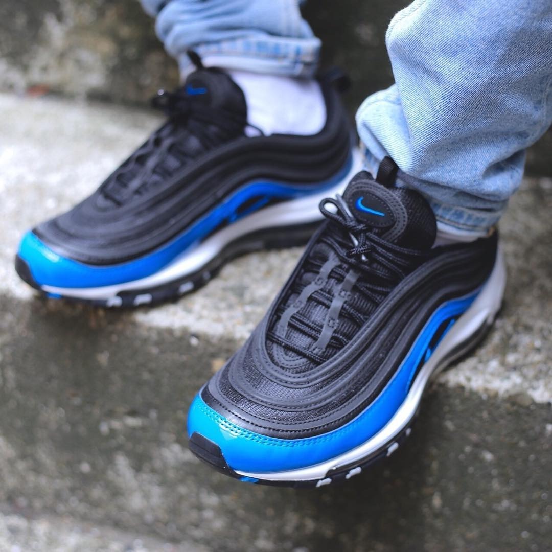 air max 97 negro y azul