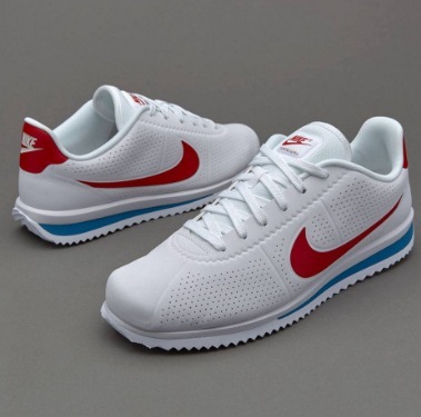 nike cortez blanco y rojo