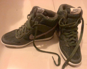 nike dunk sky hi mujer plata