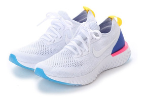 nike epic react flyknit blancas