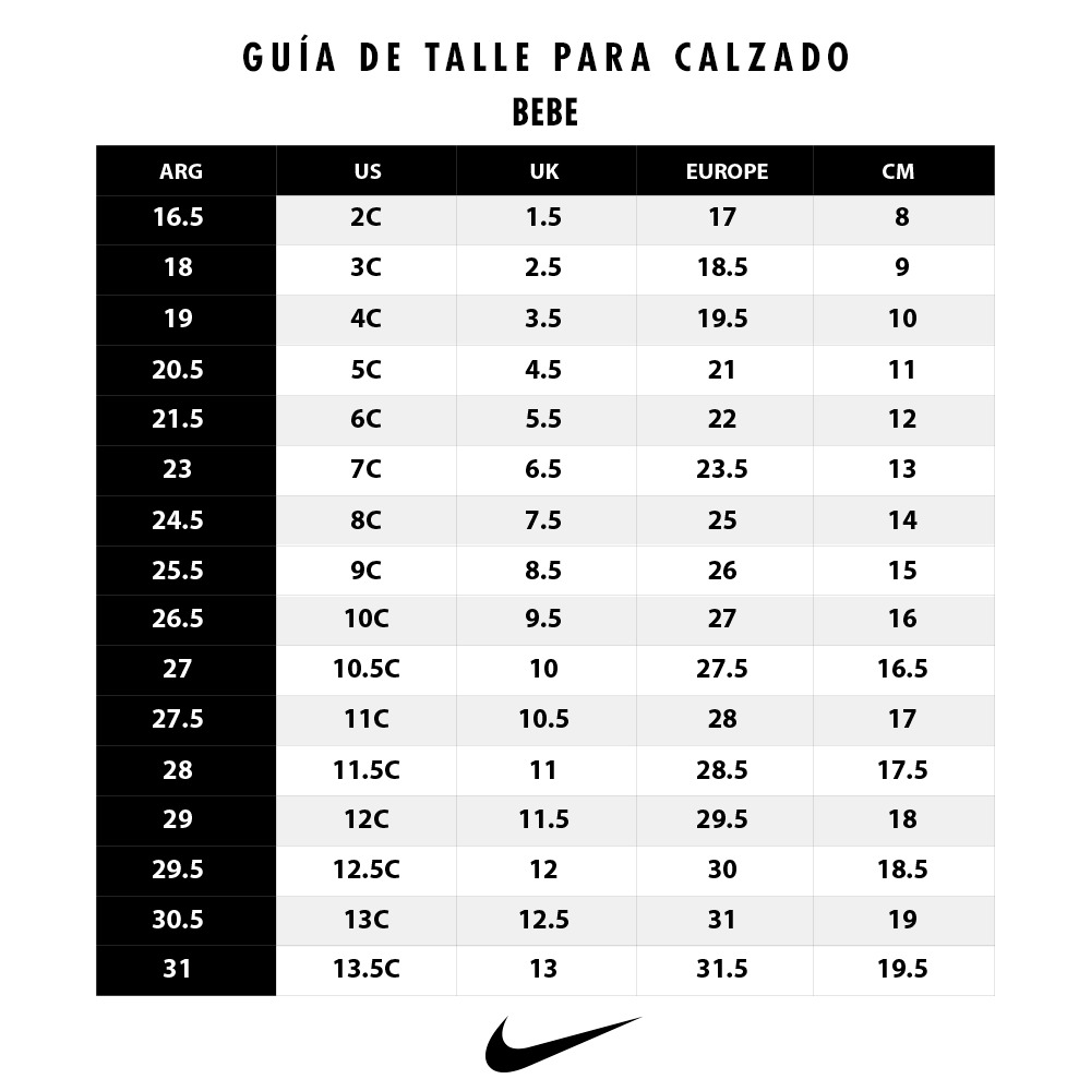 Burro Resolver Hipócrita Tabla De Tallas Nike Infantil Store, 60% OFF | www.cernebrasil.com