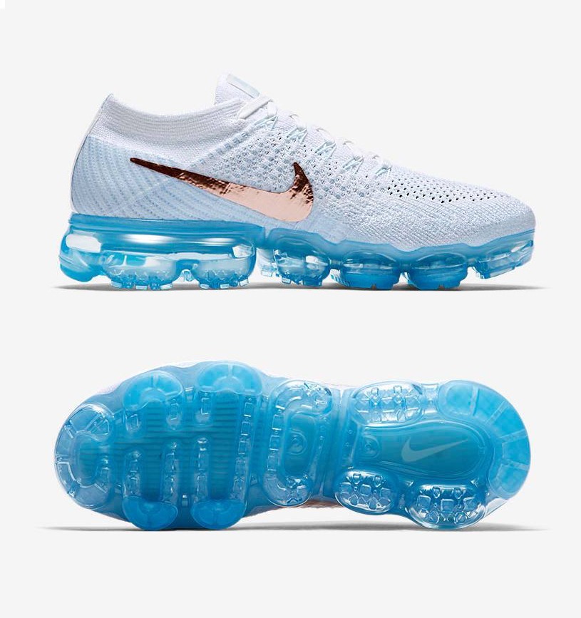 vapormax azules y blancas