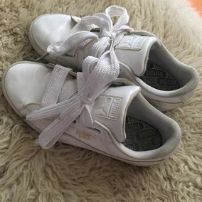 zapatillas puma charol blancas