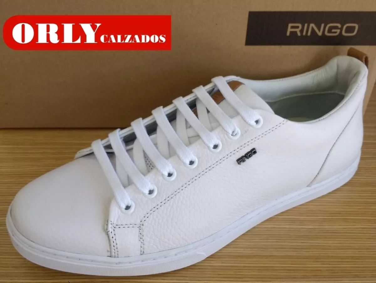 CALZADOS ORLY | Zapatillas Ringo Blancas Bay De Cuero Calzados Orly Cod.  227 - $ 2.990,00