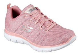 skechers flex sole 2.0 mujer dorados