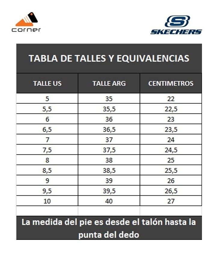 Skechers Tabla Tallas Online - deportesinc.com 1688484323