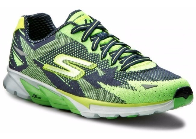 Zapatillas Skechers Running Go Run 4 Hombre Verde C/azul - $ 2.785