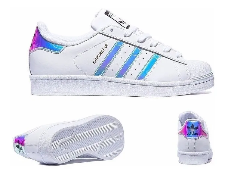 tenis adidas superstar tornasol