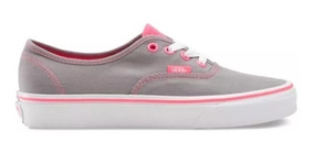 zapatillas vans gris y rosa