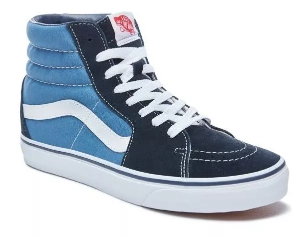 vans azules de bota