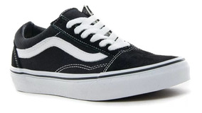 vans blancos con linea negra