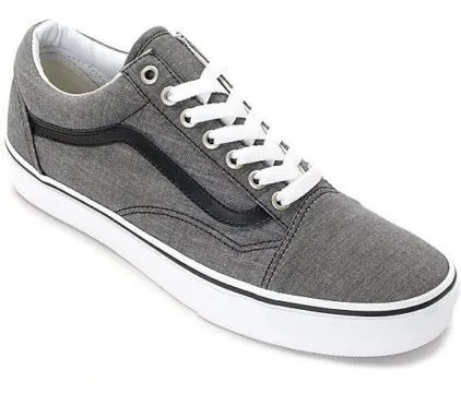 vans grises con negro vans grises con negro