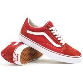 vans rojo y blanco