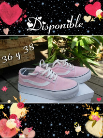 vans rosa pastel plataforma