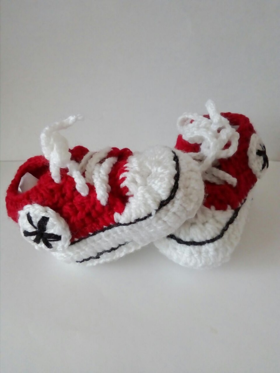 zapatitos de bebe tejidos tipo converse zapatitos de bebe tejidos tipo converse