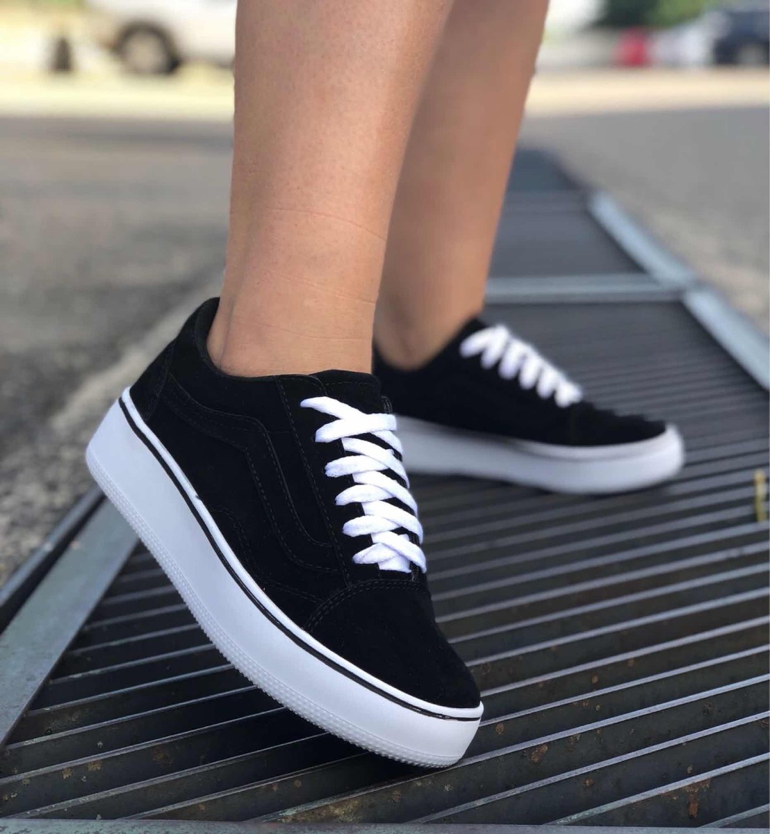 tenis vans mujer azul