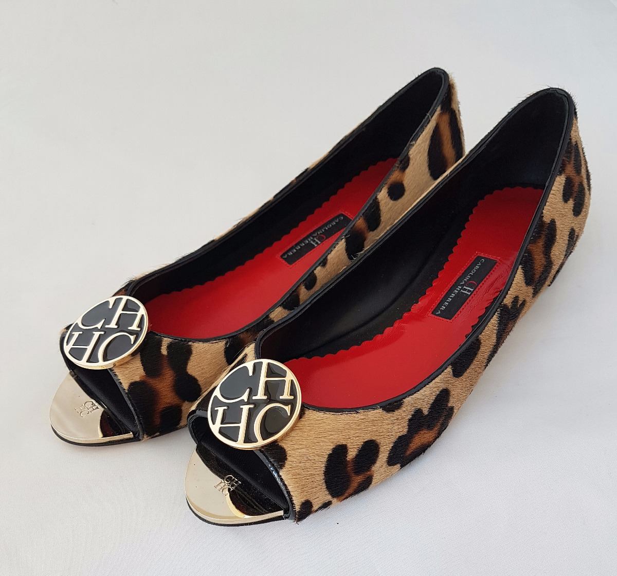 Herrera Carolina Carolina Herrera Zapatos Zapatos Flats Auténticos cALq45RS3j