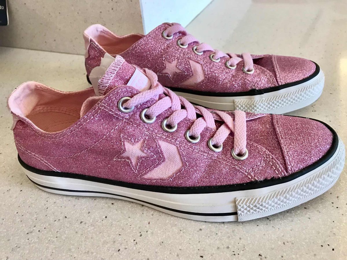 zapatos converse rosados