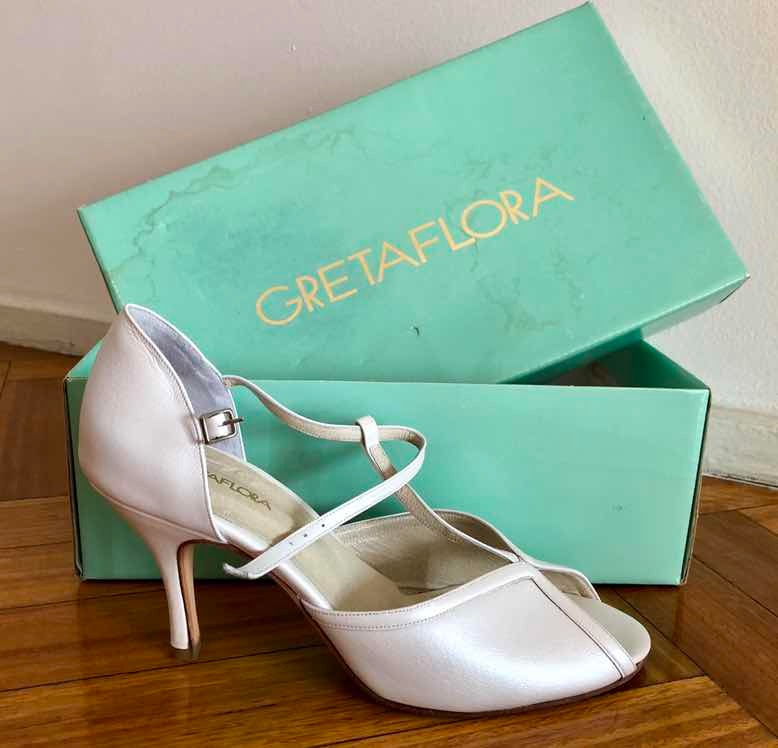 zapatos de novia gretaflora - $ 650,00 en mercado libre