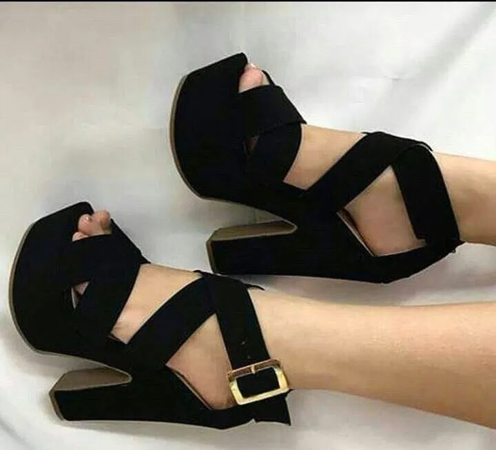 zapatillas tacon cuadrado