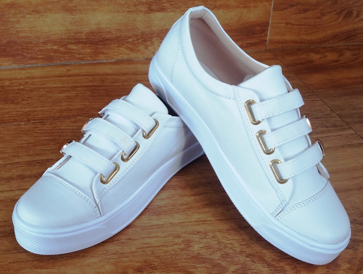 tenis velcro mujer