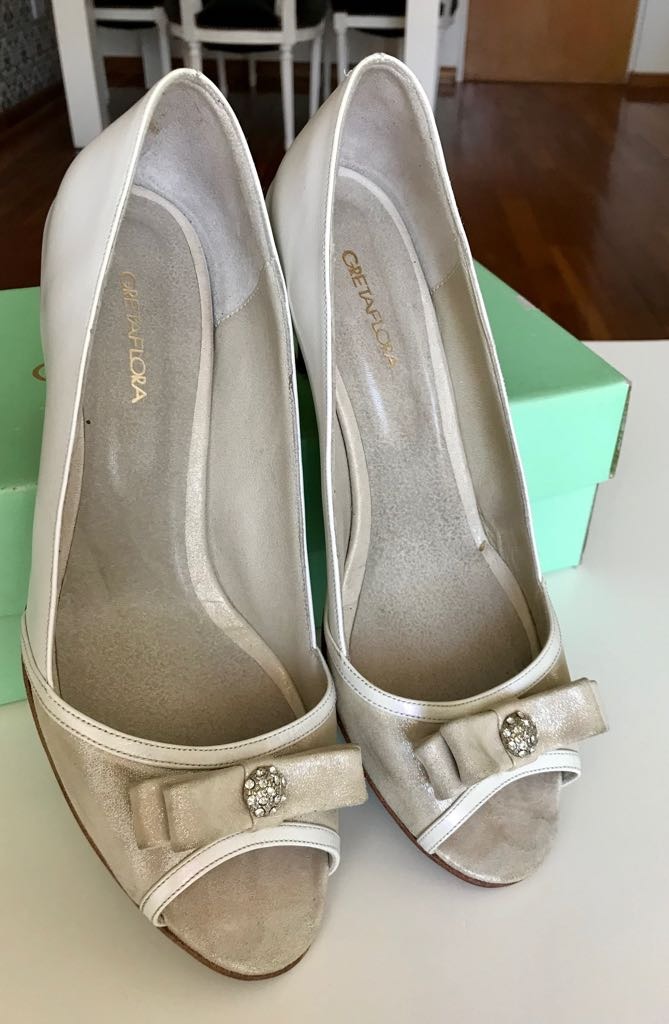 zapatos greta flora novia. modelo amelie n°40. - $ 1.800,00 en