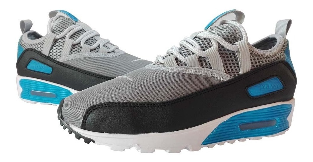 Zapatos Nike Airmax 90 Two Gris Azul Damas Y Caballeros Zapatos Nike Airmax 90 Two Gris Azul Damas Y Caballeros