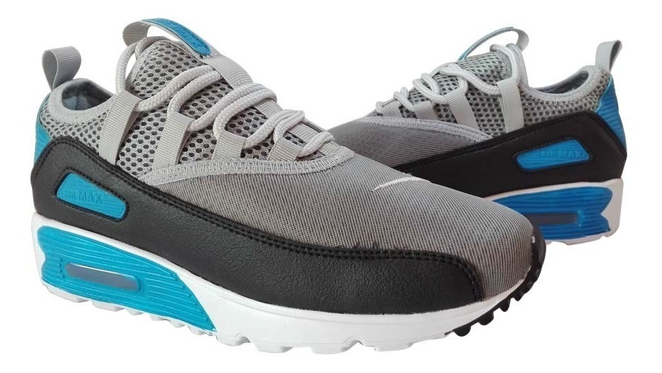 Zapatos Nike Airmax 90 Two Gris Azul Damas Y Caballeros Zapatos Nike Airmax 90 Two Gris Azul Damas Y Caballeros