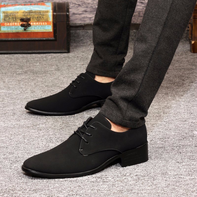 Zapatos Para Hombre Modelo Oxford En Terciopelo Negros - S/ 150,00 en