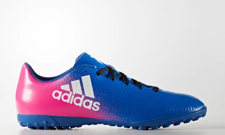 tenis adidas azul con rosa