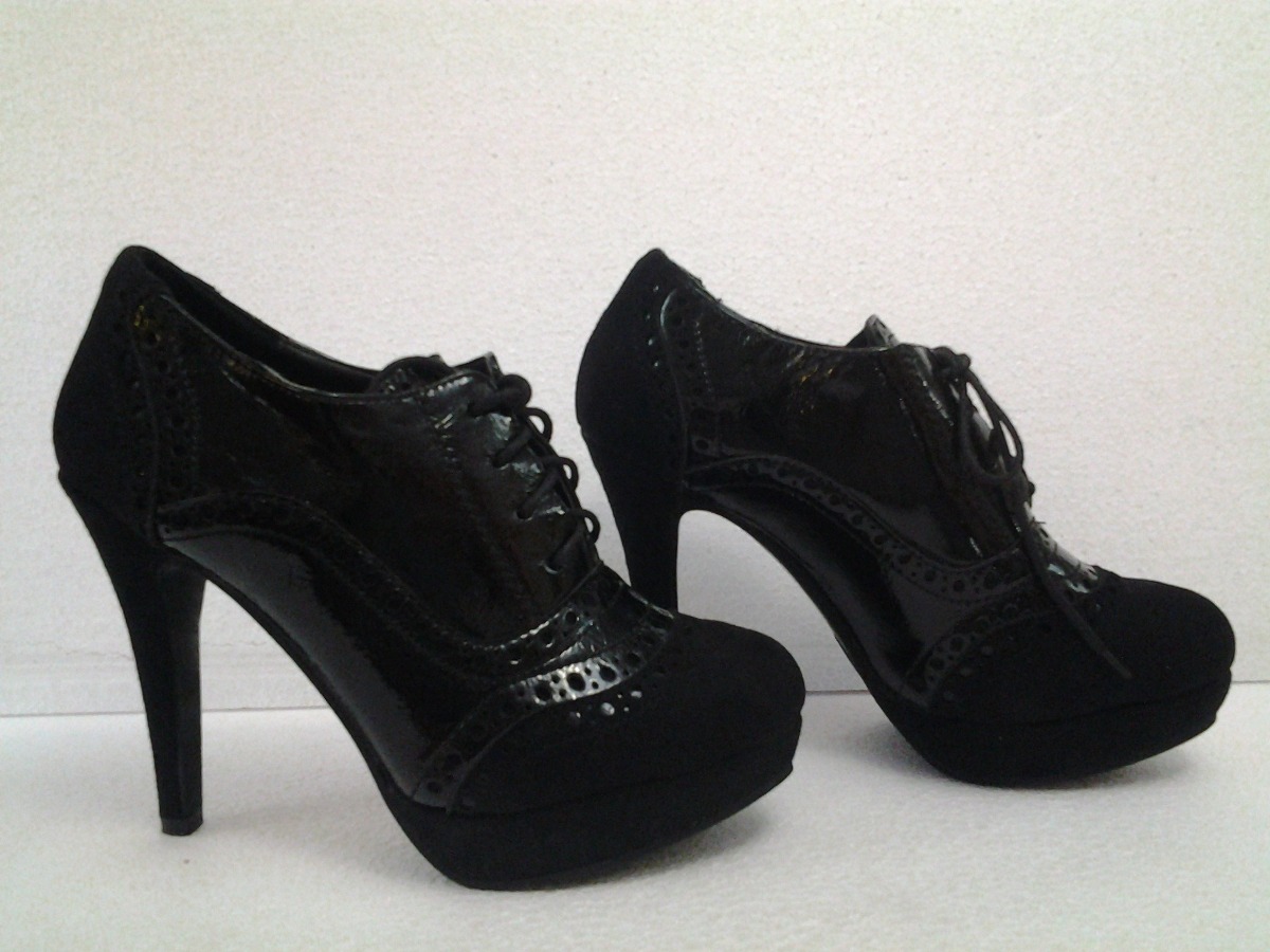 Negro Zapatos Color Alto Taco Nro35eco TkwPuOXiZl