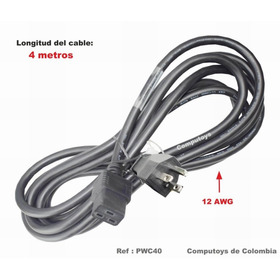 Zpwc40 Cable De Poder Extragrueso 110v A C19 4 M Computoys